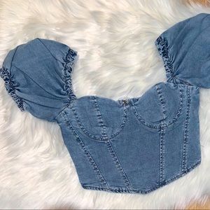 Bayleigh denim top